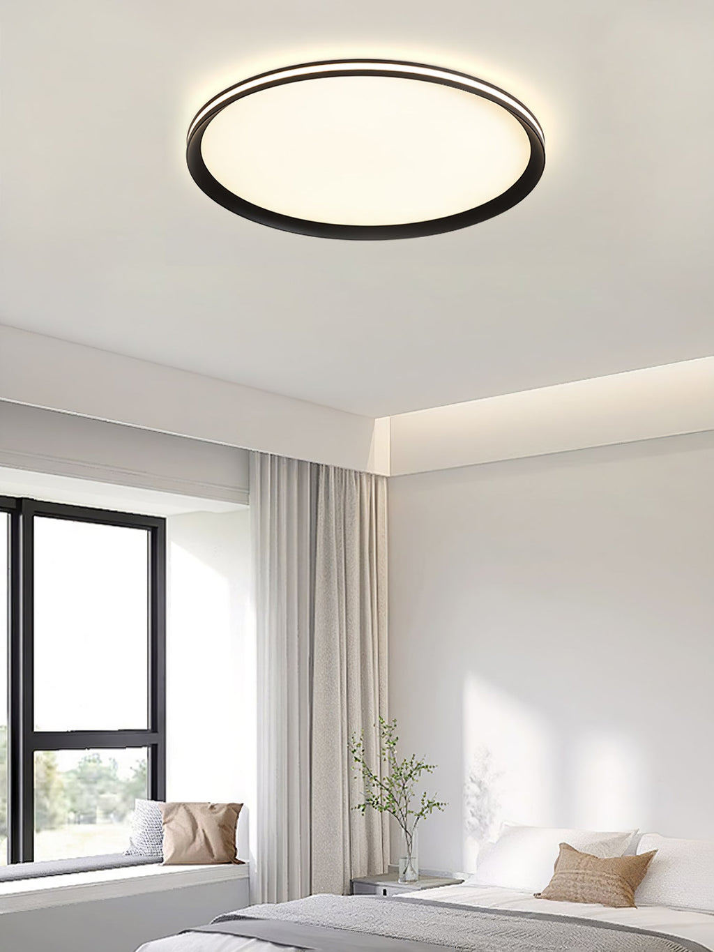 Acrylic Circular LED Ceiling Light | Acrylic | White