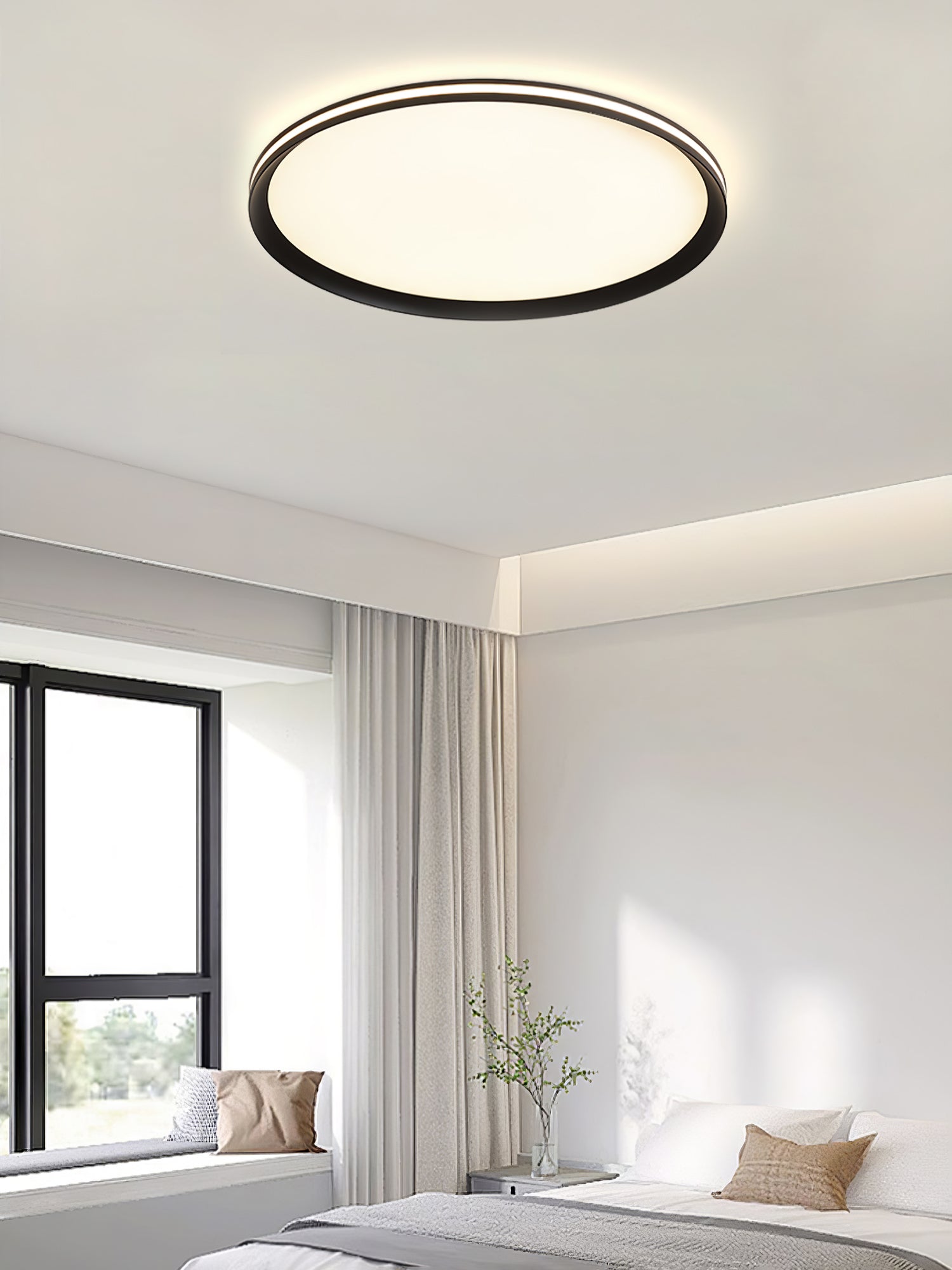 Acrylic Circular LED Ceiling Light | Acrylic | White