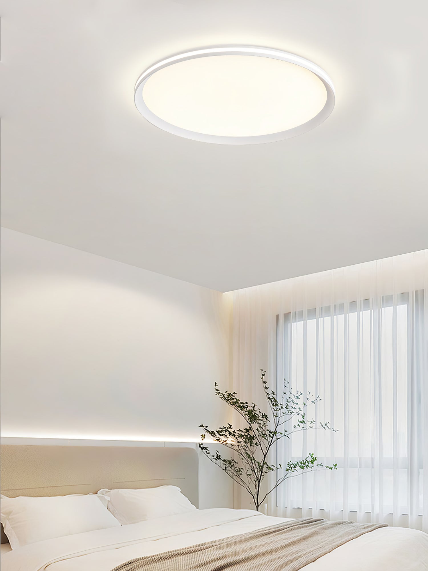 Acrylic Circular LED Ceiling Light | Acrylic | White