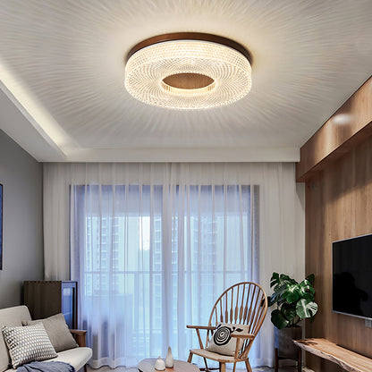 Acrylic Halo Ceiling Light | Round | White
