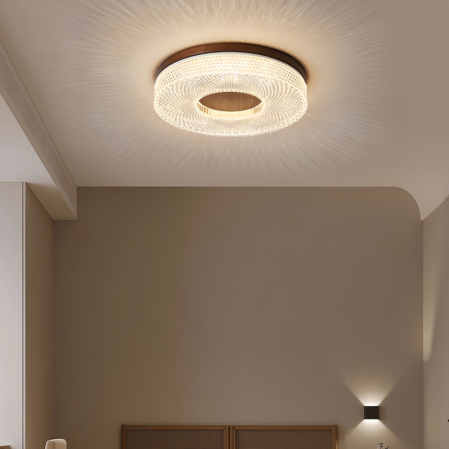 Acrylic Halo Ceiling Light | Round | White
