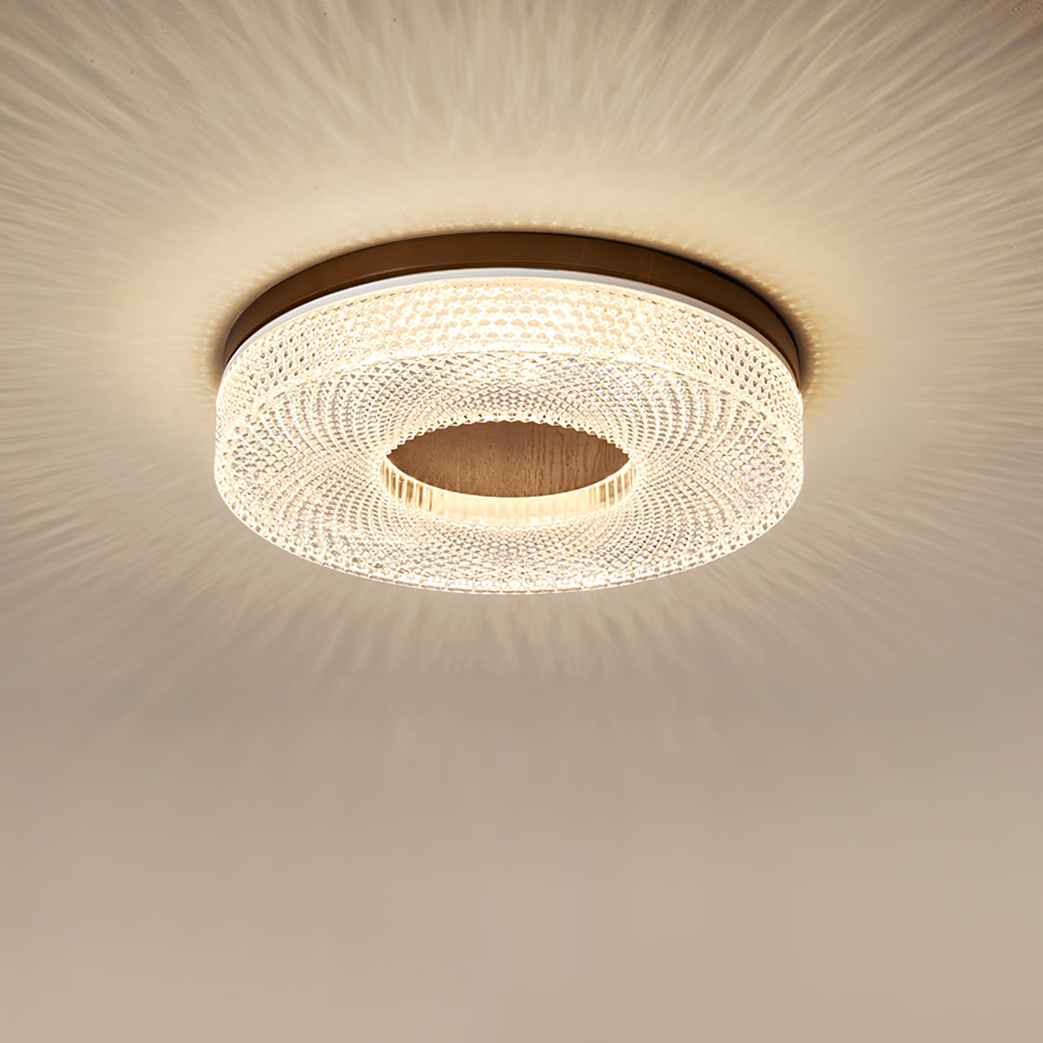 Acrylic Halo Ceiling Light | Round | White