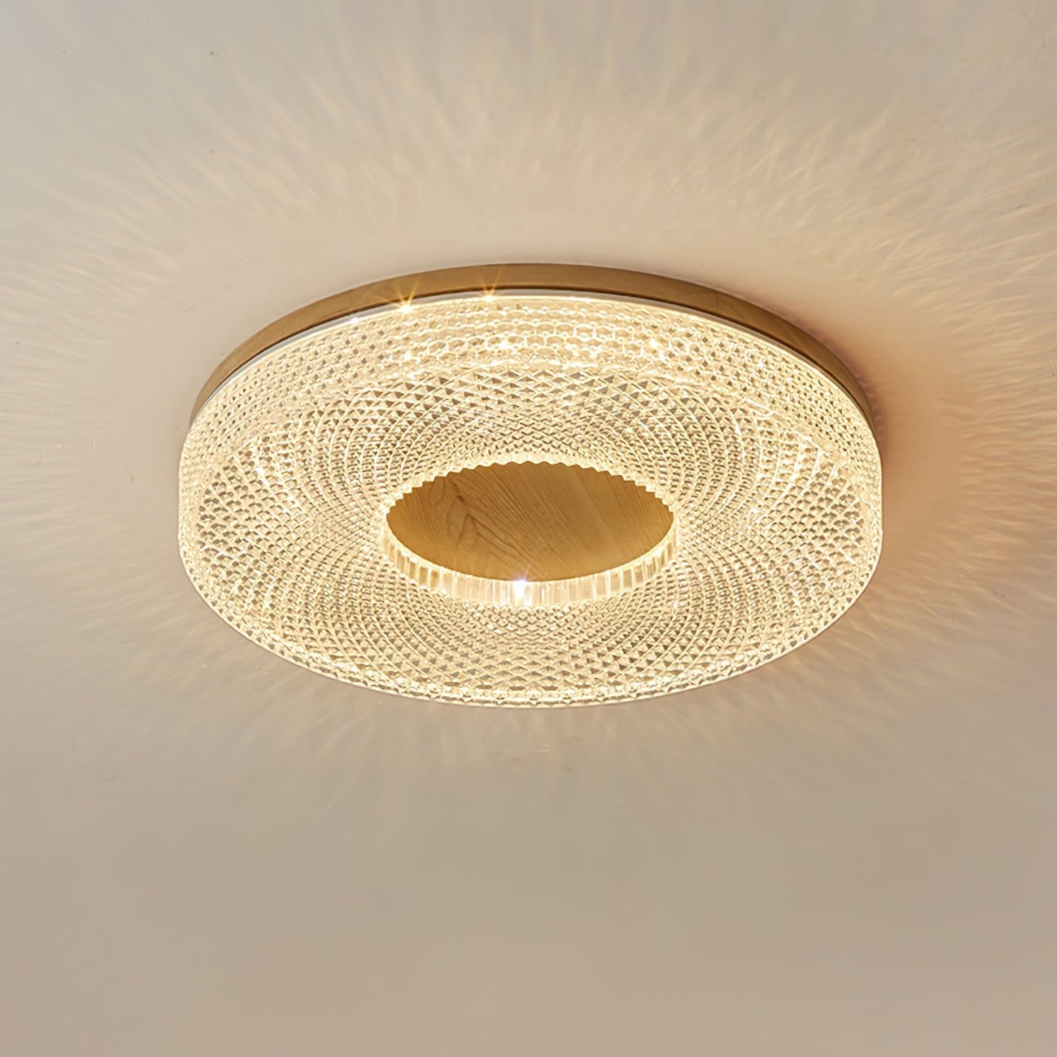 Acrylic Halo Ceiling Light | Round | White