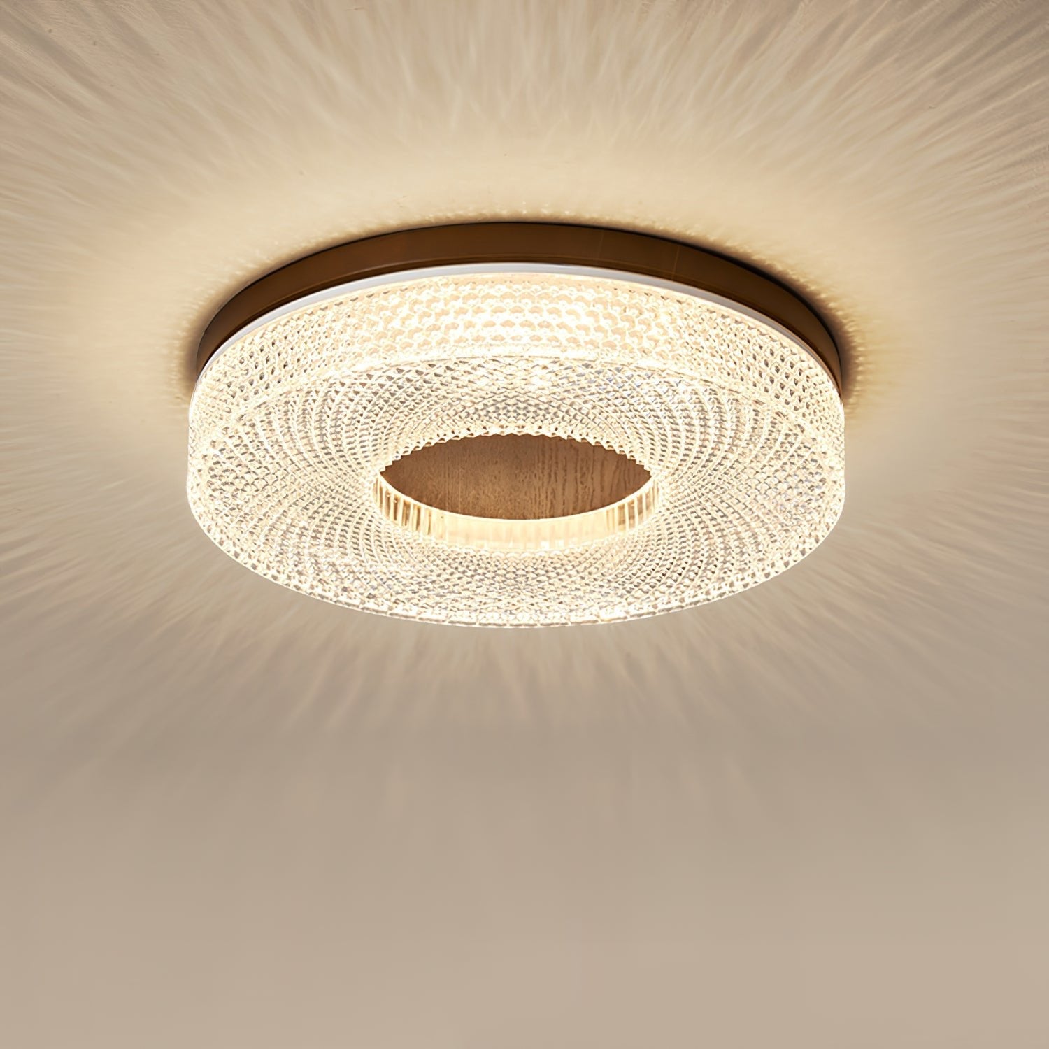 Acrylic Halo Ceiling Light | Round | White