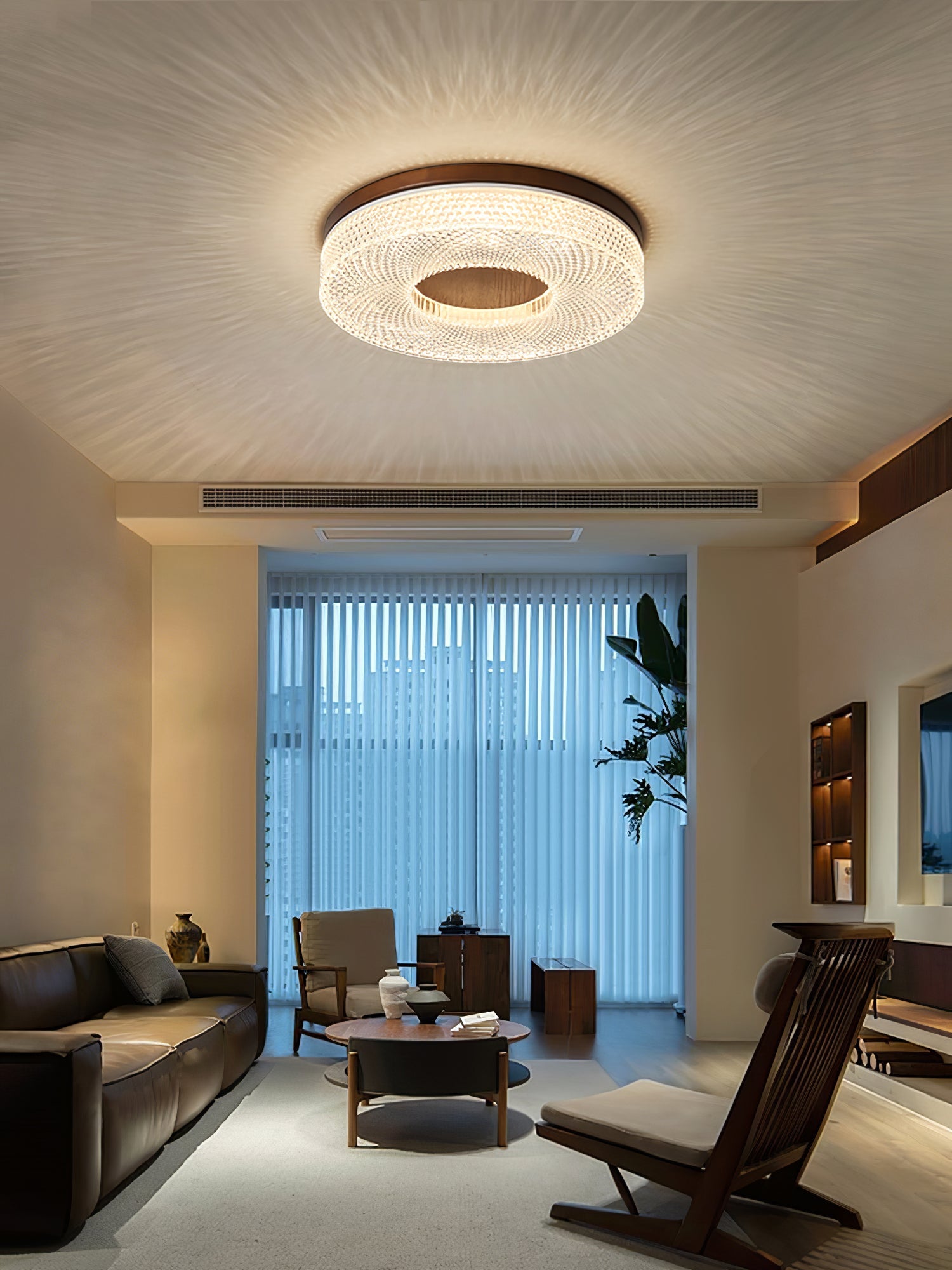 Acrylic Halo Ceiling Light | Round | White