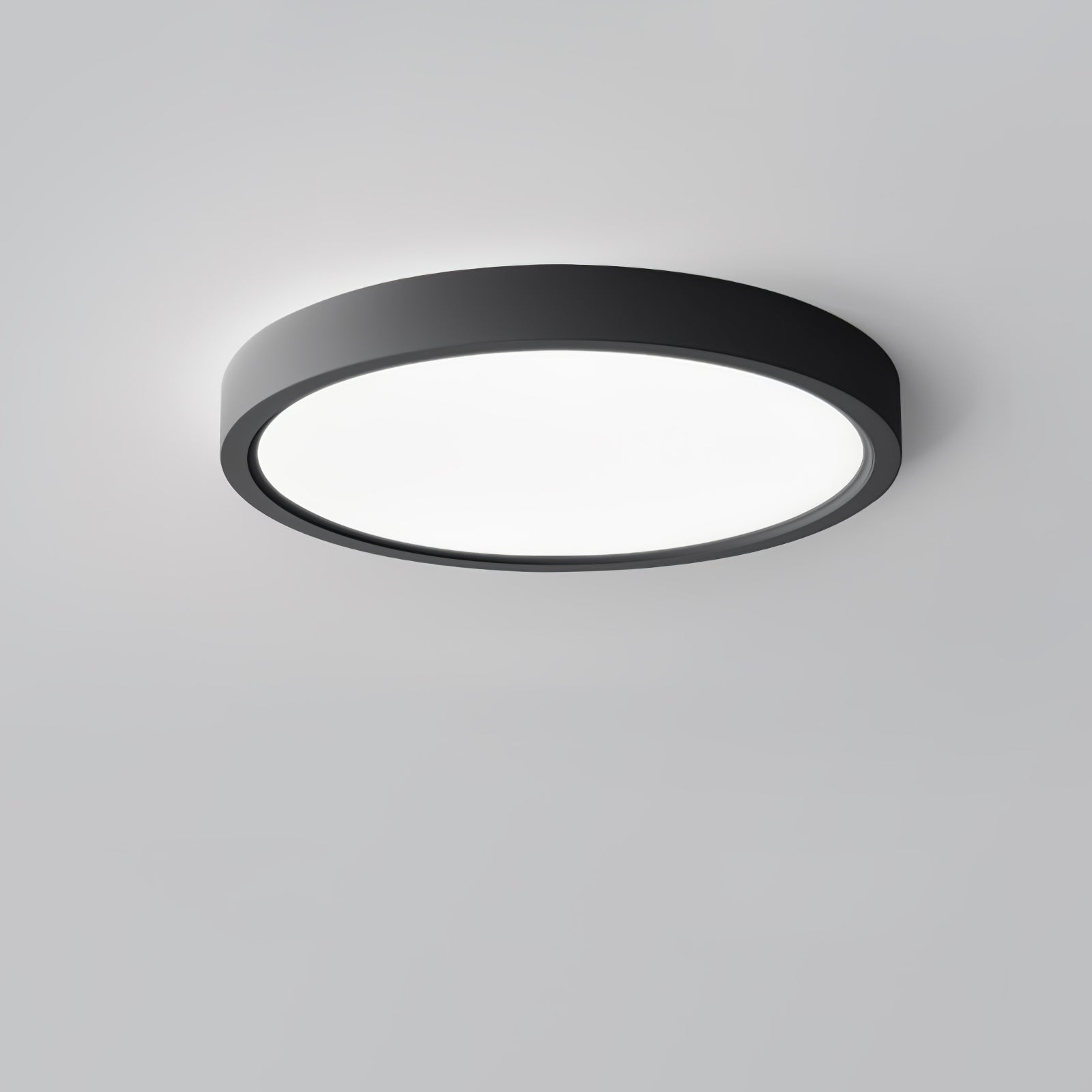 Acrylic Round Ceiling Light | Thinnest Design | White/Black