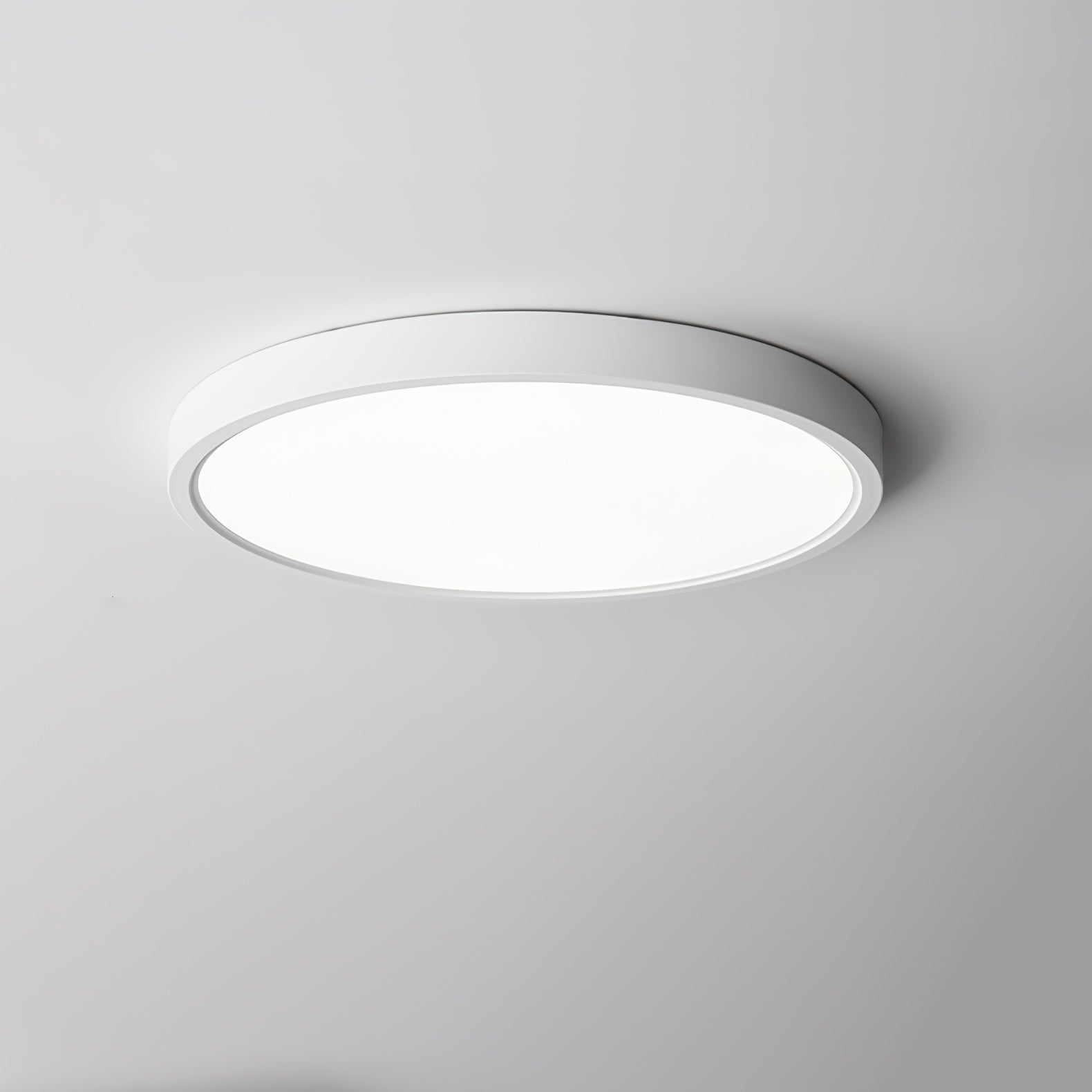 Acrylic Round Ceiling Light | Thinnest Design | White/Black