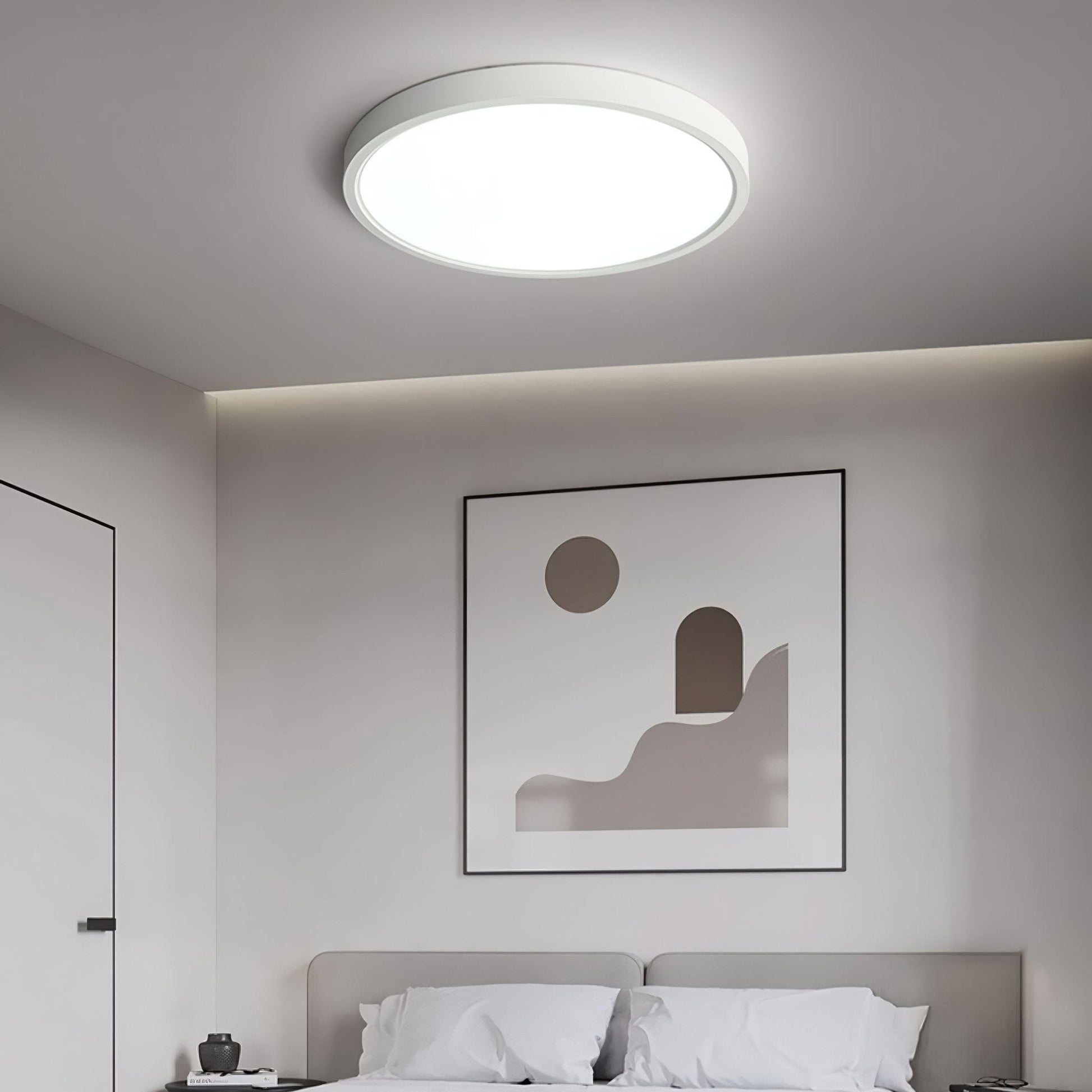 Acrylic Round Ceiling Light | Thinnest Design | White/Black