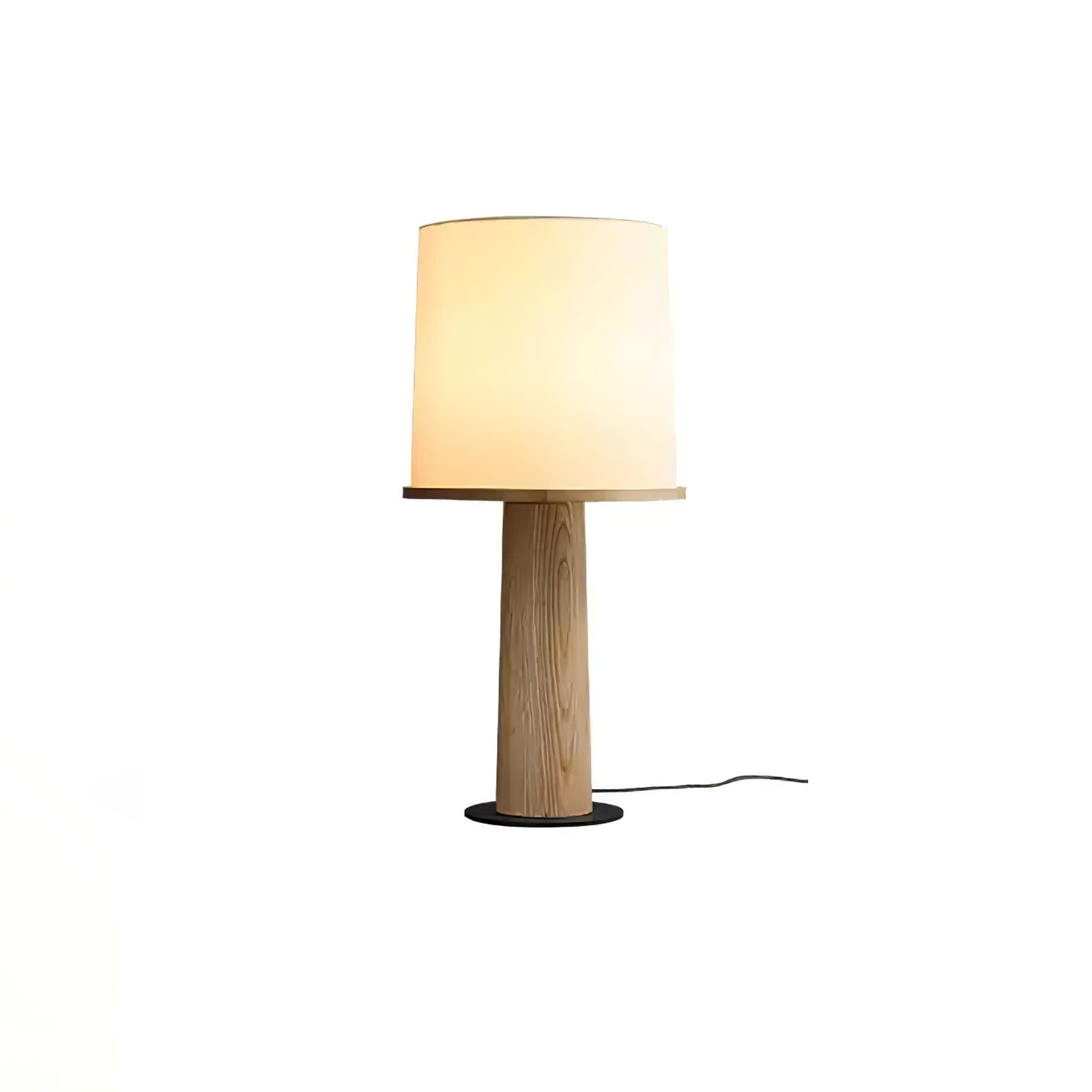 Ada Table Lamp | Wooden Base | White Shade