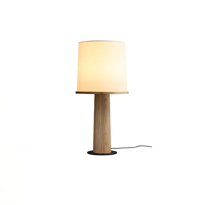 Ada Table Lamp | Wooden Base | White Shade