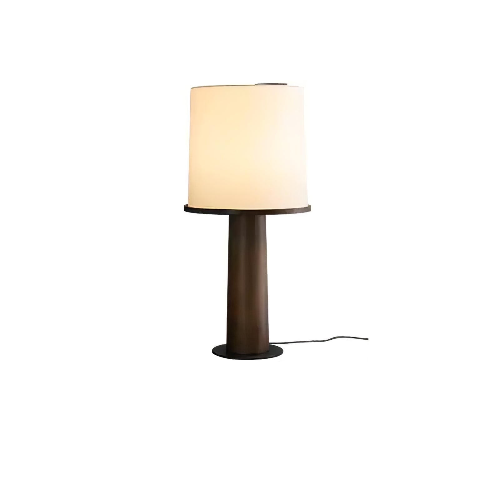 Ada Table Lamp | Wooden Base | White Shade