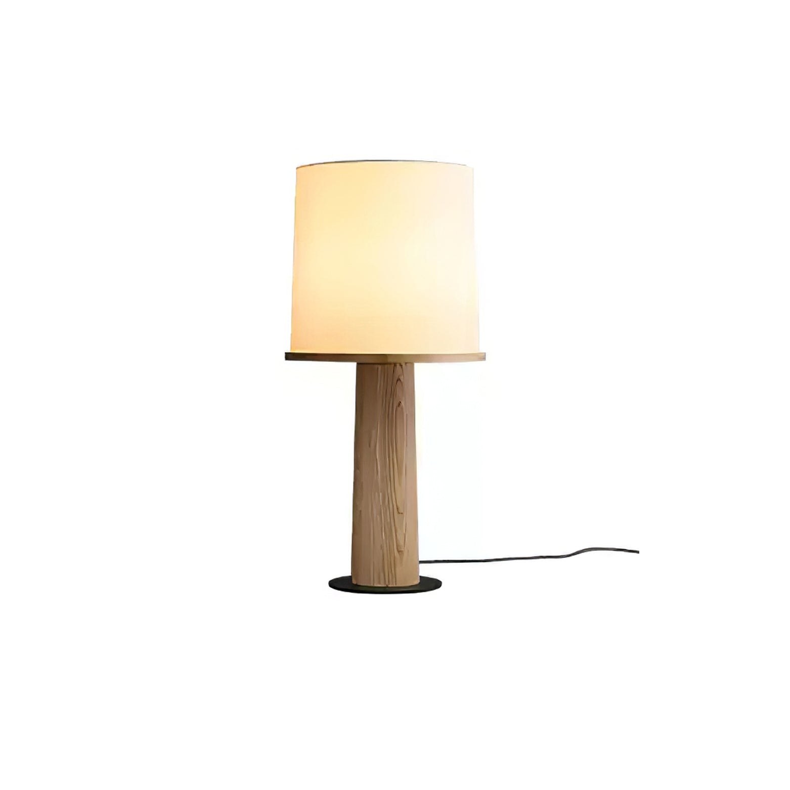 Ada Table Lamp | Wooden Base | White Shade