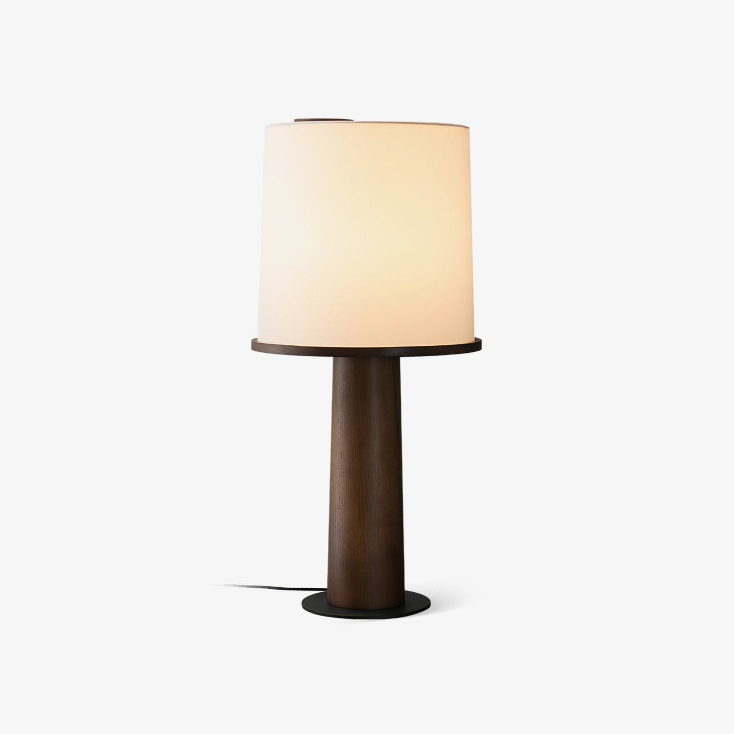 Ada Table Lamp | Wooden Base | White Shade