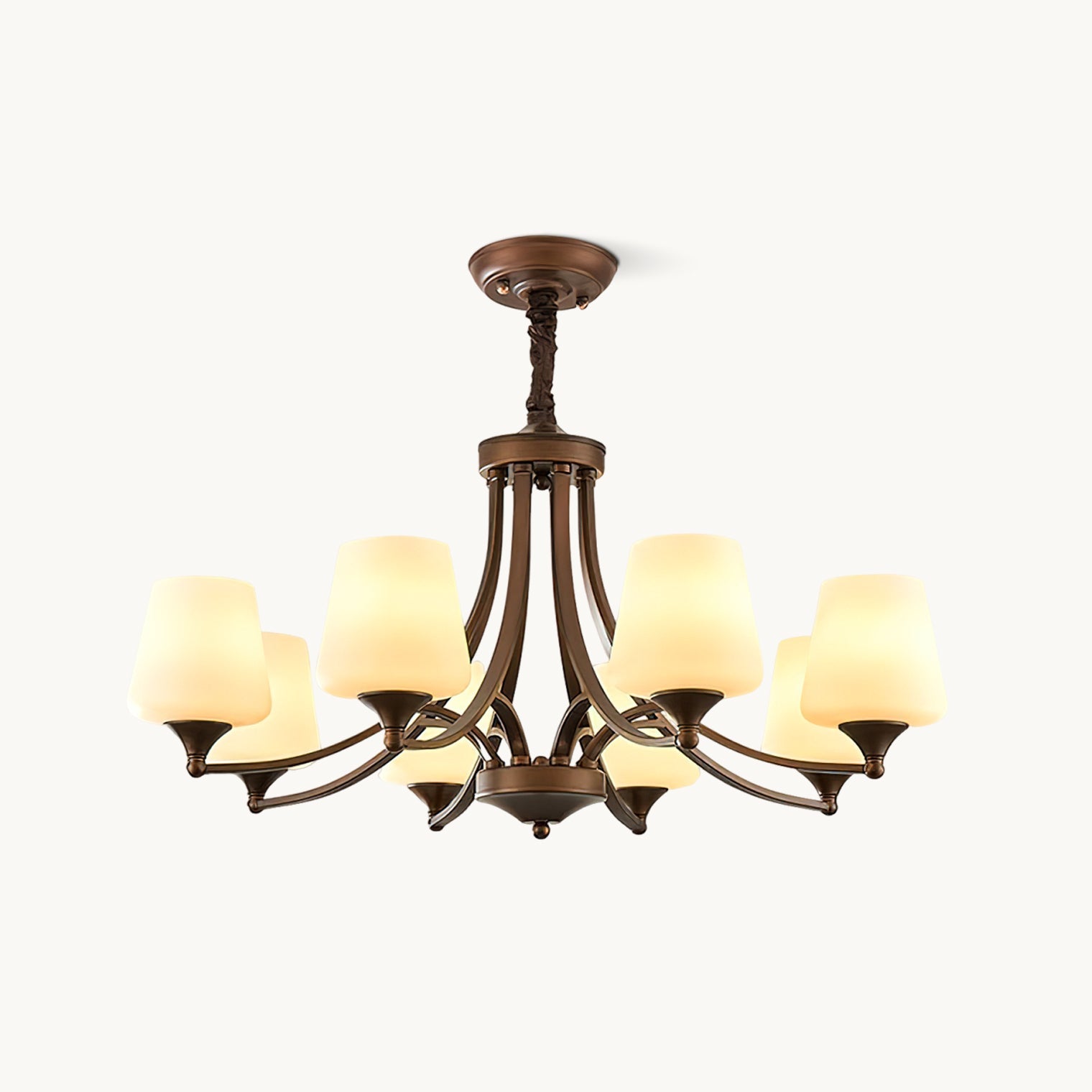 Adalyn Chandelier | Reddish Brown Metal | 3-10 Lights