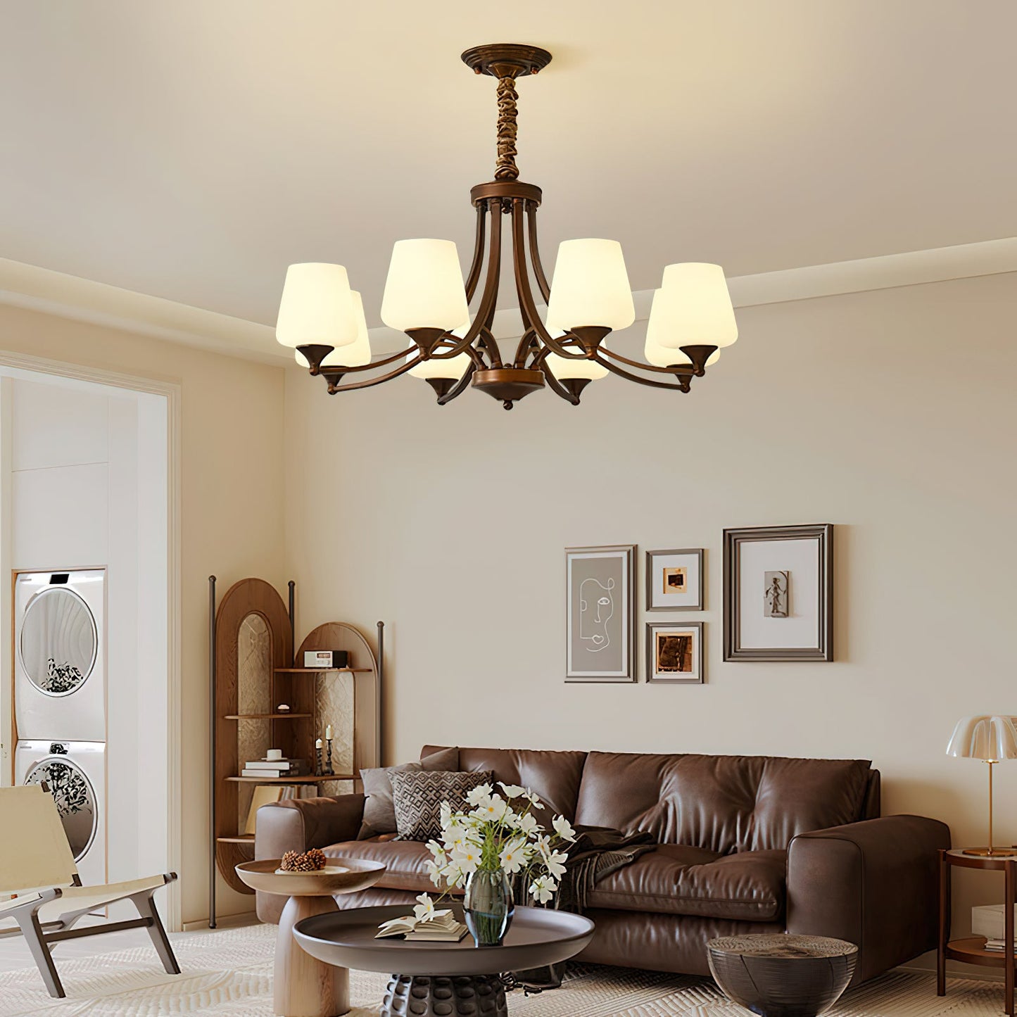 Adalyn Chandelier | Reddish Brown Metal | 3-10 Lights