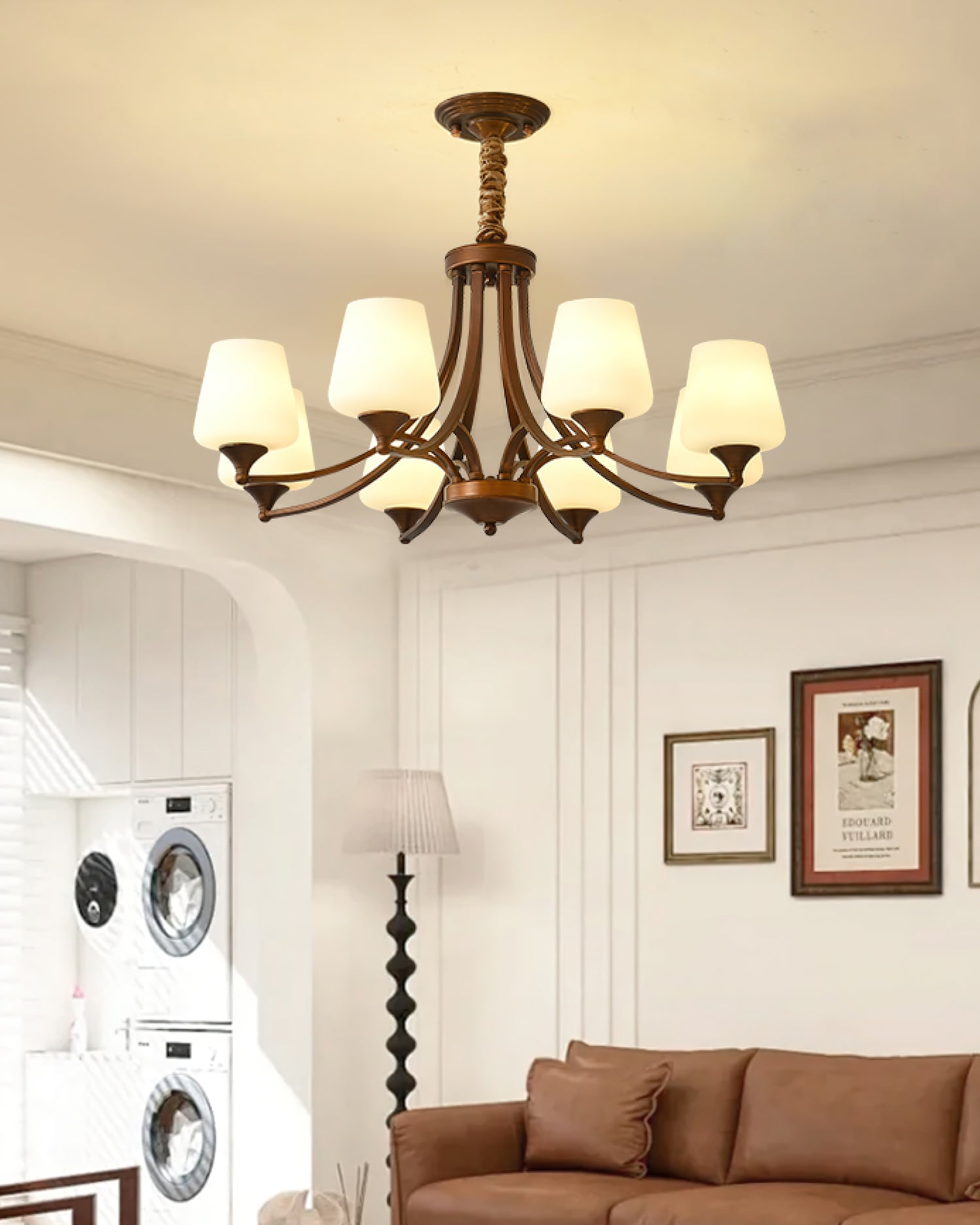 Adalyn Chandelier | Reddish Brown Metal | 3-10 Lights