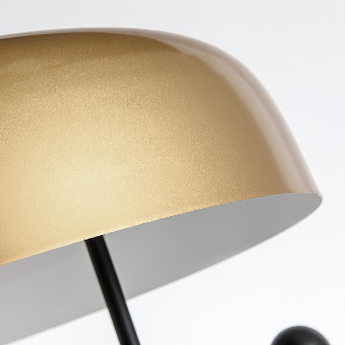 Adam Table Light | Marble Base & Gold Shade | Black