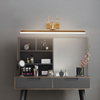 Adelaide Antler Wall Lamp | Metal & Acrylic | Gold