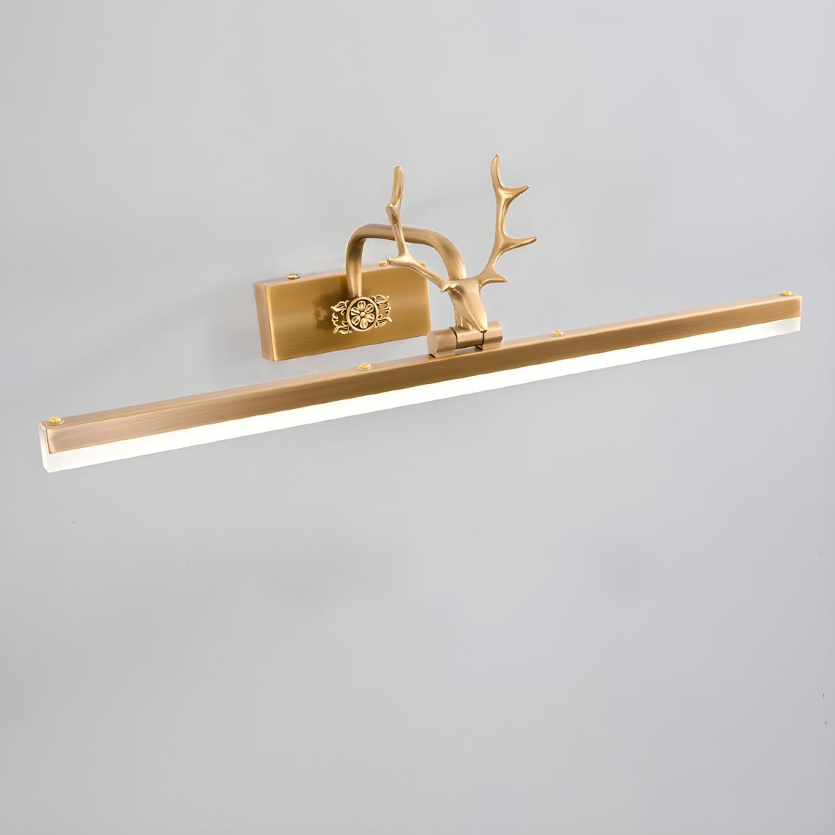 Adelaide Antler Wall Lamp | Metal & Acrylic | Gold