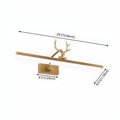 Adelaide Antler Wall Lamp | Metal & Acrylic | Gold