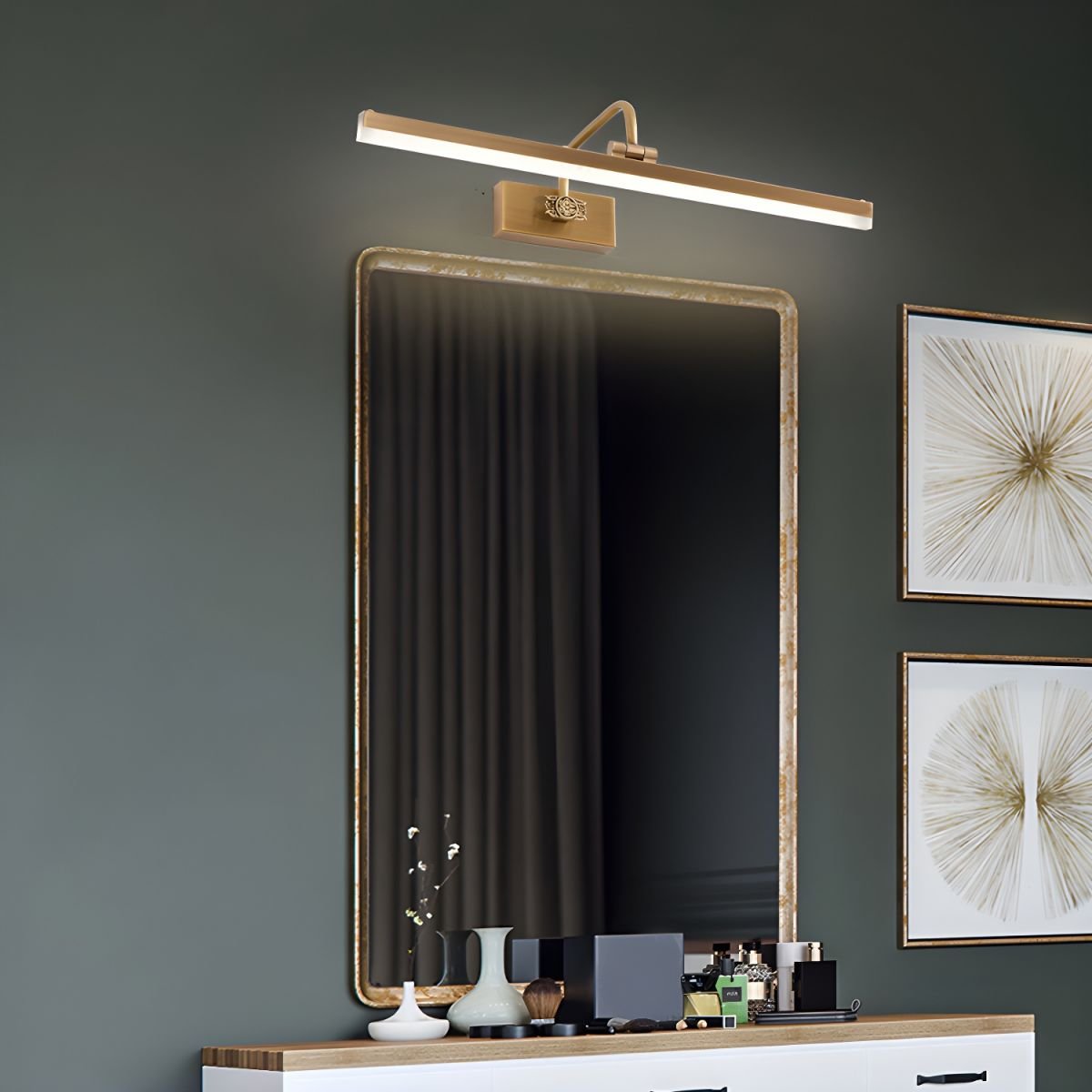 Adelaide Antler Wall Lamp | Metal & Acrylic | Gold