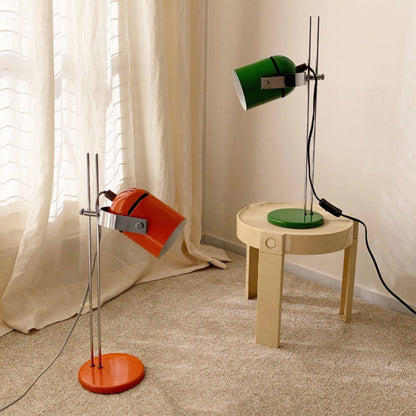 Adjusta Liftable Desk Lamp | Iron Construction | Chrome, Orange, Green