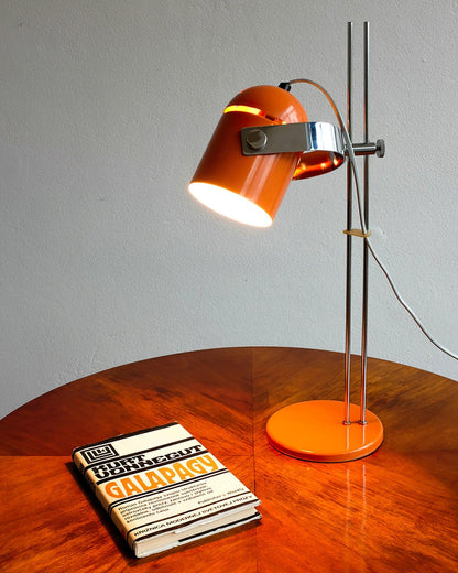Adjusta Liftable Desk Lamp | Iron Construction | Chrome, Orange, Green