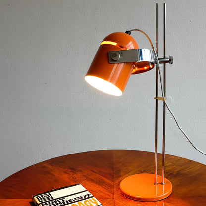 Adjusta Liftable Desk Lamp | Iron Construction | Chrome, Orange, Green