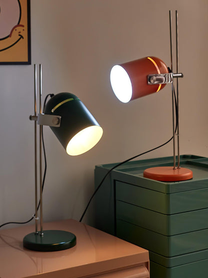 Adjusta Liftable Desk Lamp | Iron Construction | Chrome, Orange, Green