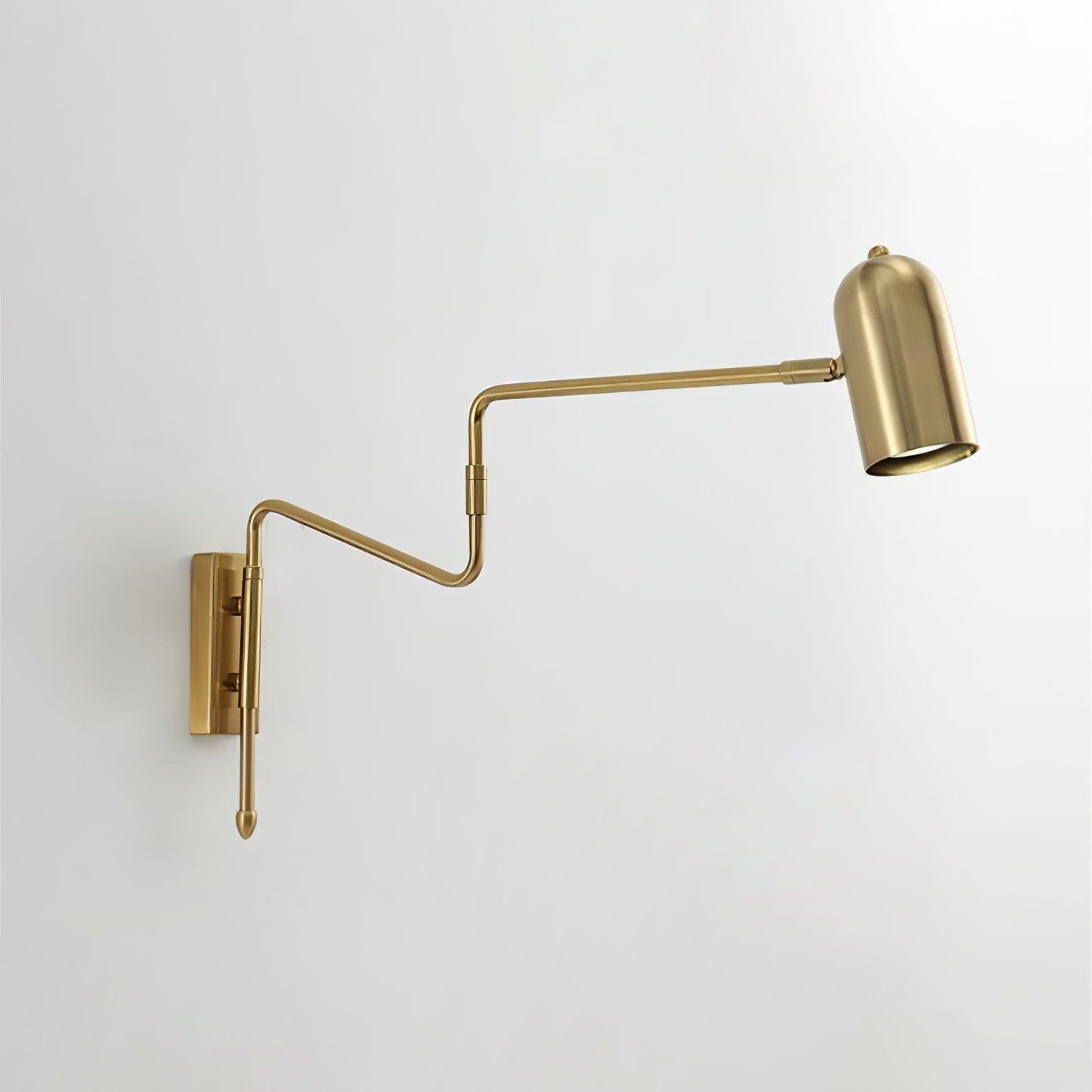 Adjustable Arm Wall Lamp | Metal | Black and Gold