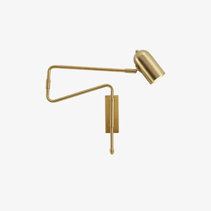 Adjustable Arm Wall Lamp | Metal | Black and Gold