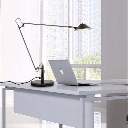 Adjustable Office Task Lamp | Metal | Black