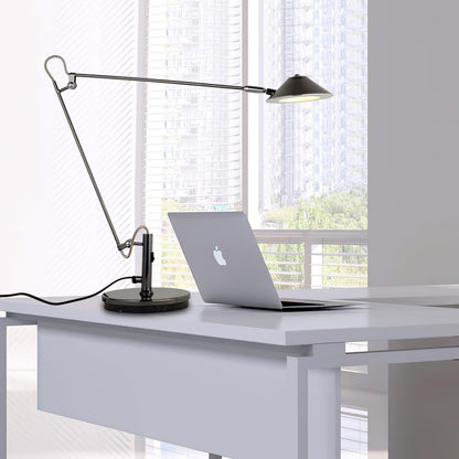 Adjustable Office Task Lamp | Metal | Black