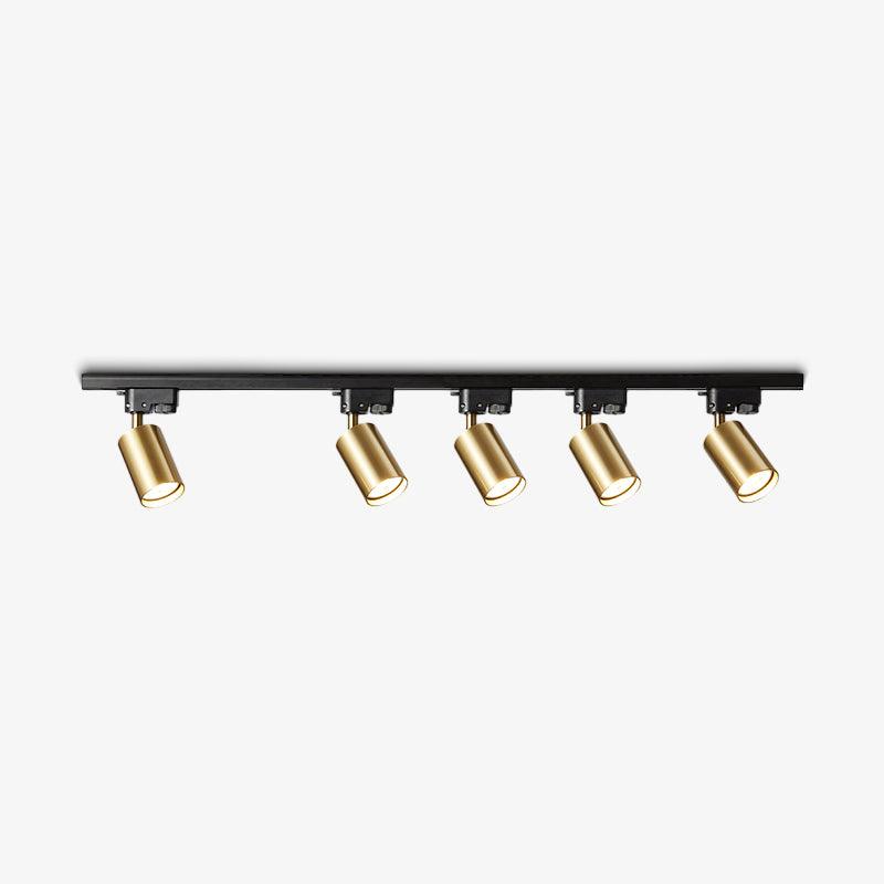 Ceiling Spotlight Track Light | Adjustable Metal | 3/4/5 Lamps, Black/White/Gold