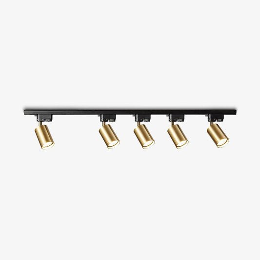 Ceiling Spotlight Track Light | Adjustable Metal | 3/4/5 Lamps, Black/White/Gold