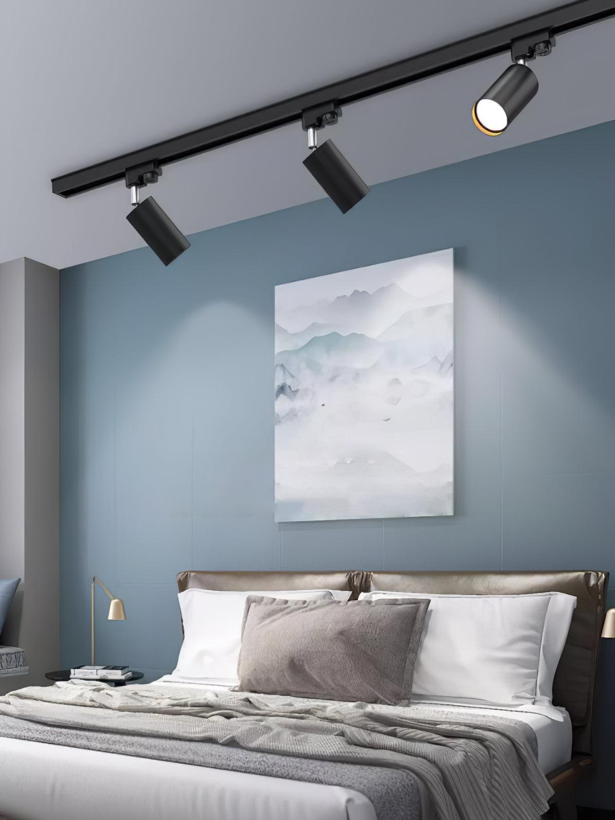 Ceiling Spotlight Track Light | Adjustable Metal | 3/4/5 Lamps, Black/White/Gold
