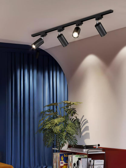 Ceiling Spotlight Track Light | Adjustable Metal | 3/4/5 Lamps, Black/White/Gold