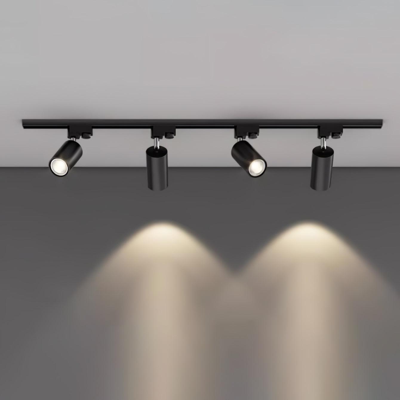 Ceiling Spotlight Track Light | Adjustable Metal | 3/4/5 Lamps, Black/White/Gold