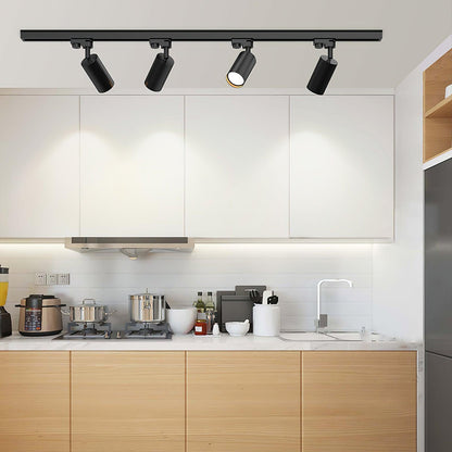 Ceiling Spotlight Track Light | Adjustable Metal | 3/4/5 Lamps, Black/White/Gold
