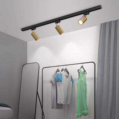 Ceiling Spotlight Track Light | Adjustable Metal | 3/4/5 Lamps, Black/White/Gold