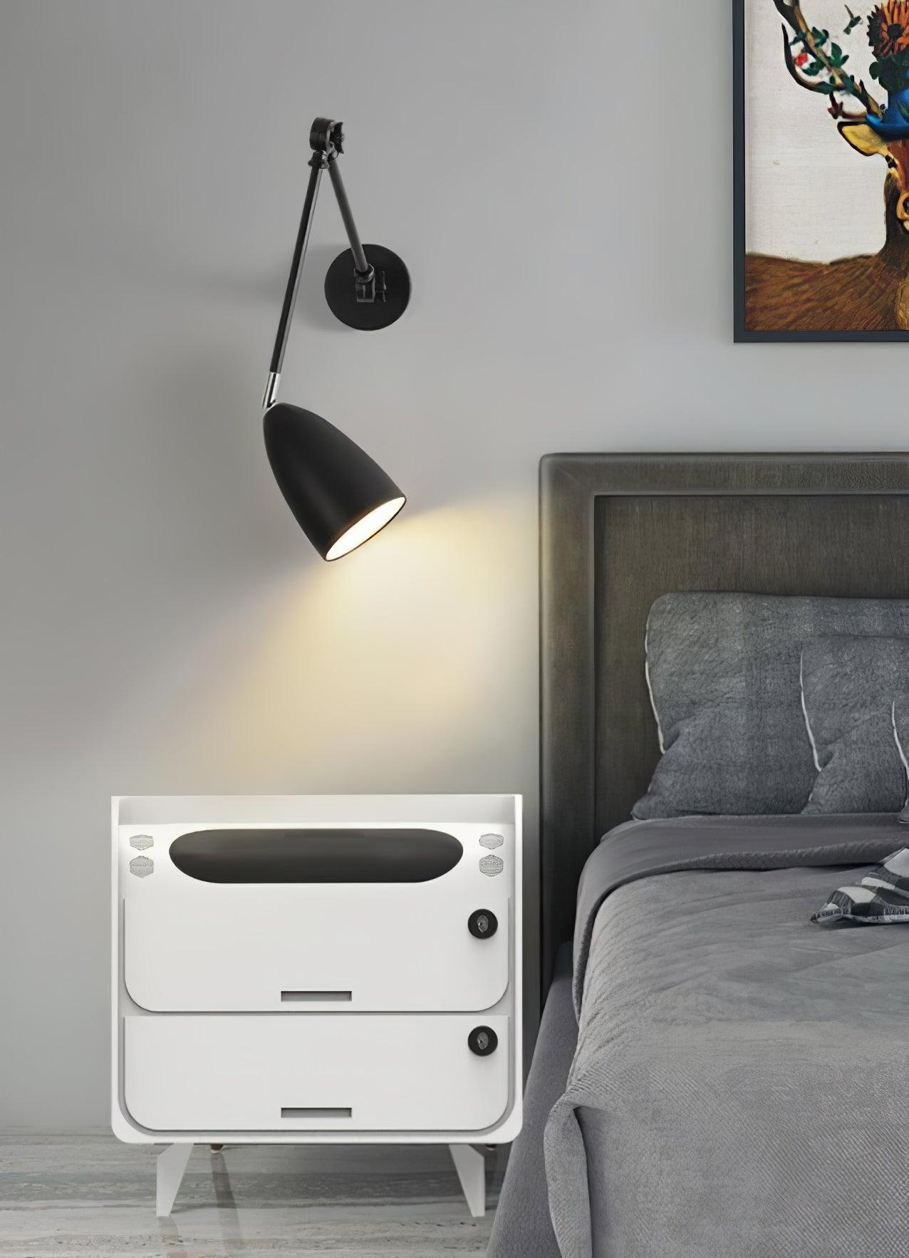 Adjustable Wall Lamp | Metal | White, Nickel, Black