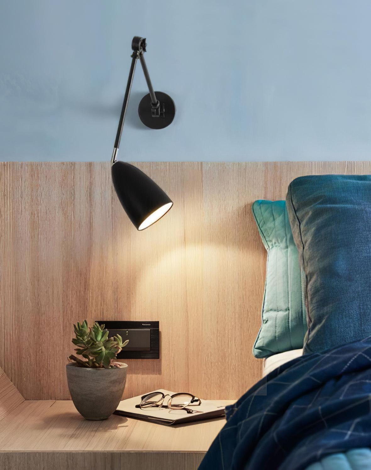 Adjustable Wall Lamp | Metal | White, Nickel, Black