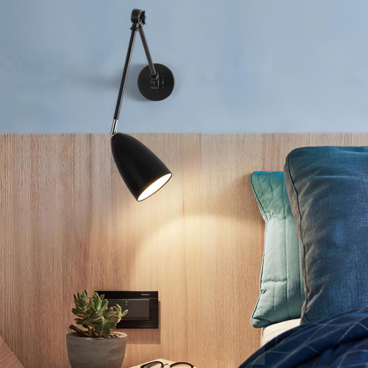 Adjustable Wall Lamp | Metal | White, Nickel, Black