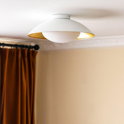 Adrienne Ceiling Lamp | Metal & Glass | Black & Gold