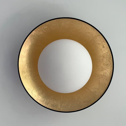Adrienne Ceiling Lamp | Metal & Glass | Black & Gold