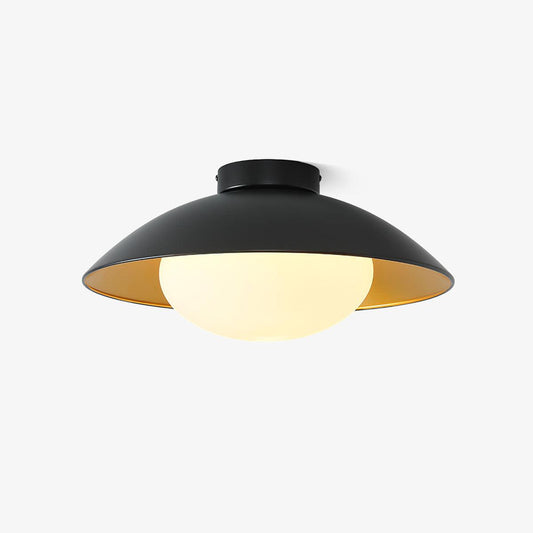 Adrienne Ceiling Lamp | Metal & Glass | Black & Gold