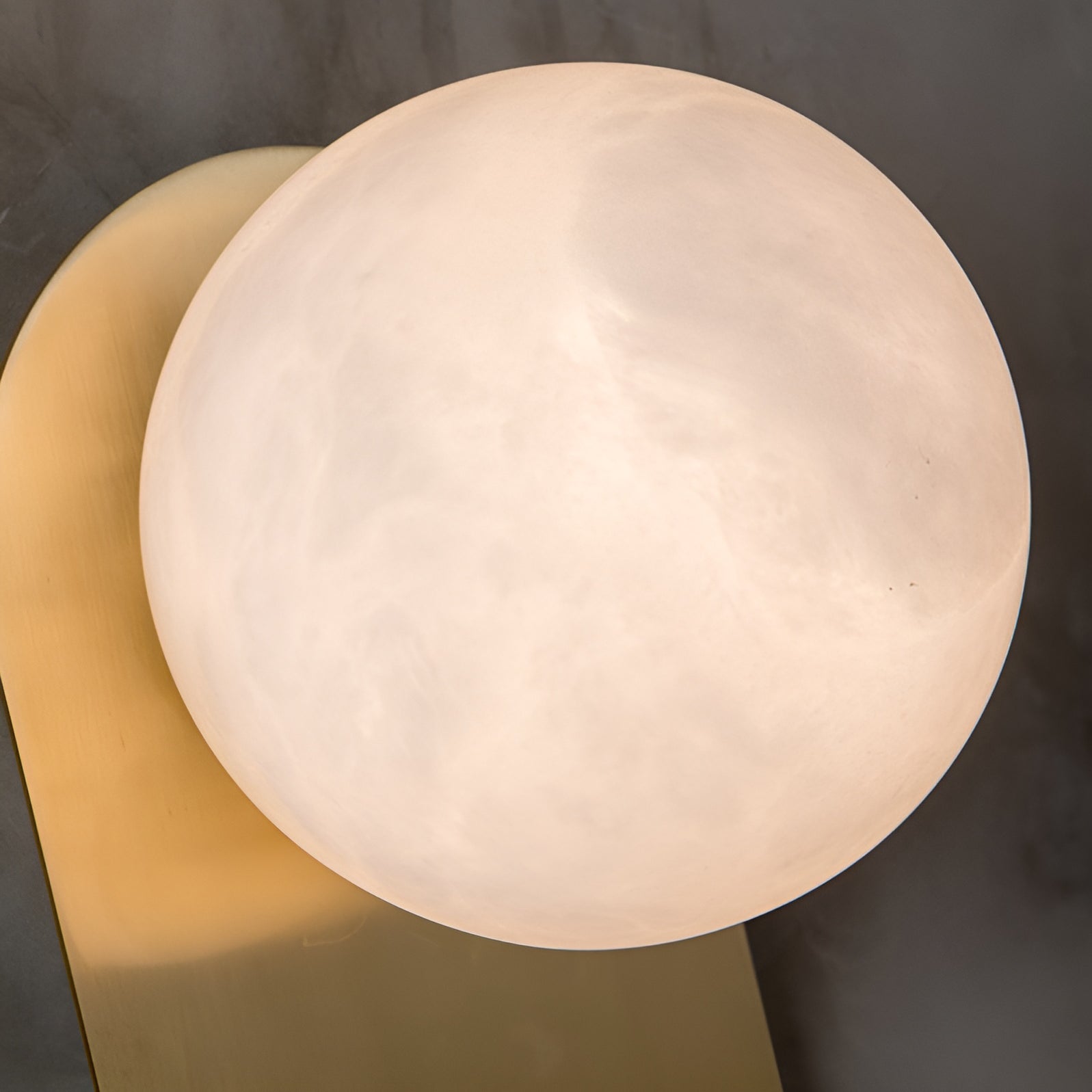 Adrion Alabaster Wall Light | Metal & Alabaster | Copper Finish