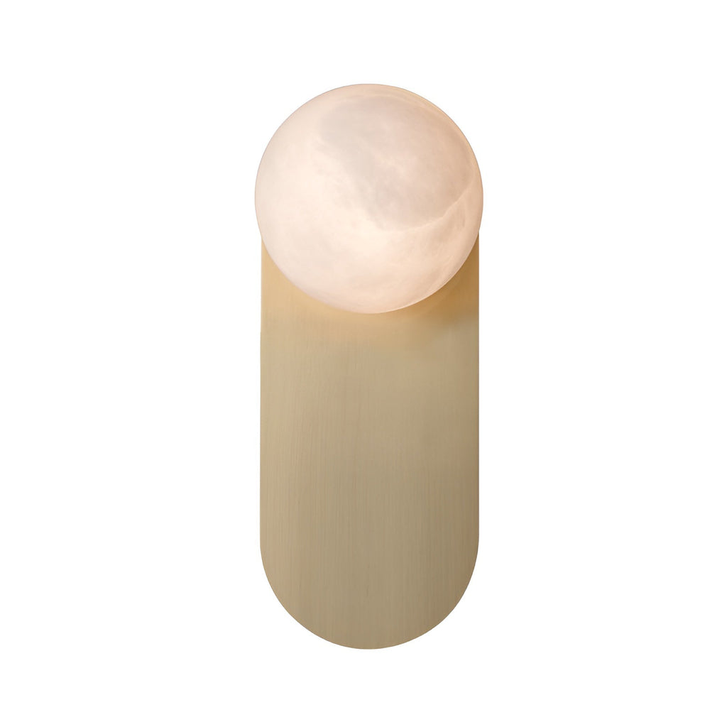 Adrion Alabaster Wall Light | Metal & Alabaster | Copper Finish