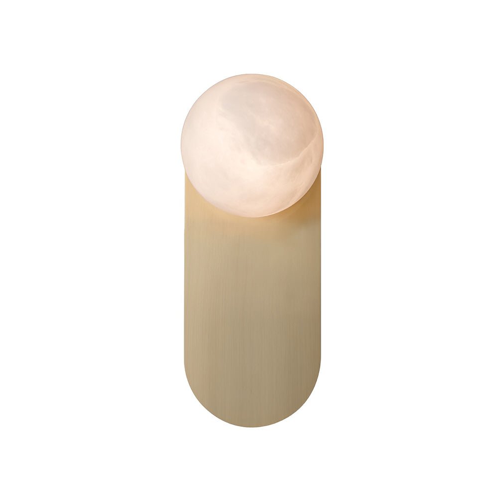 Adrion Alabaster Wall Light | Metal & Alabaster | Copper Finish