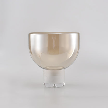 Aella Table Lamp | Glass & Metal | Cognac & Smoke Grey